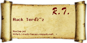 Ruck Teréz névjegykártya